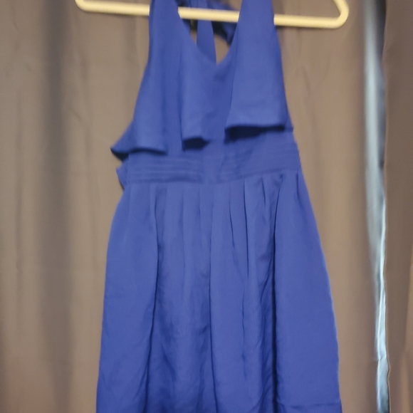 Double zero Royal blue halter flowy top - Picture 2 of 4